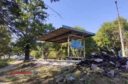 остановка Торговая, ремонт тротуара