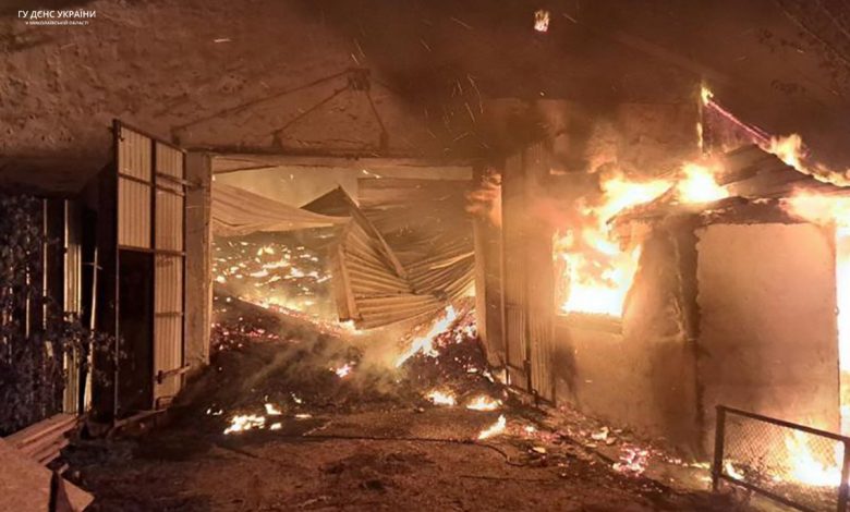 пожежа на агропідприємстві в Миколаївській області