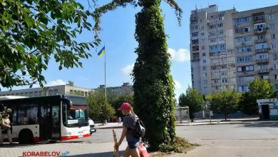 Автобус на маршруте №1 в Николаеве