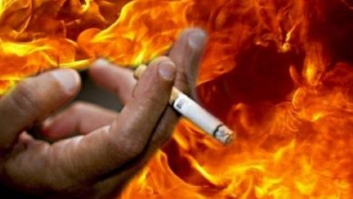 смерть через необережне паління