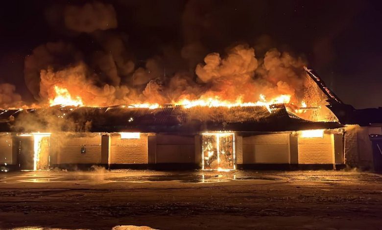 Пожежа через ворожі обстріли