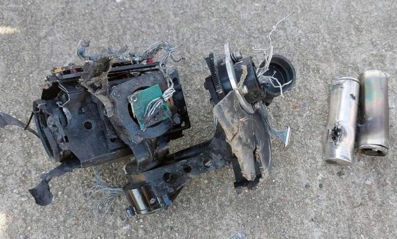 Знищенний БпЛА "Мерлін-ВР"