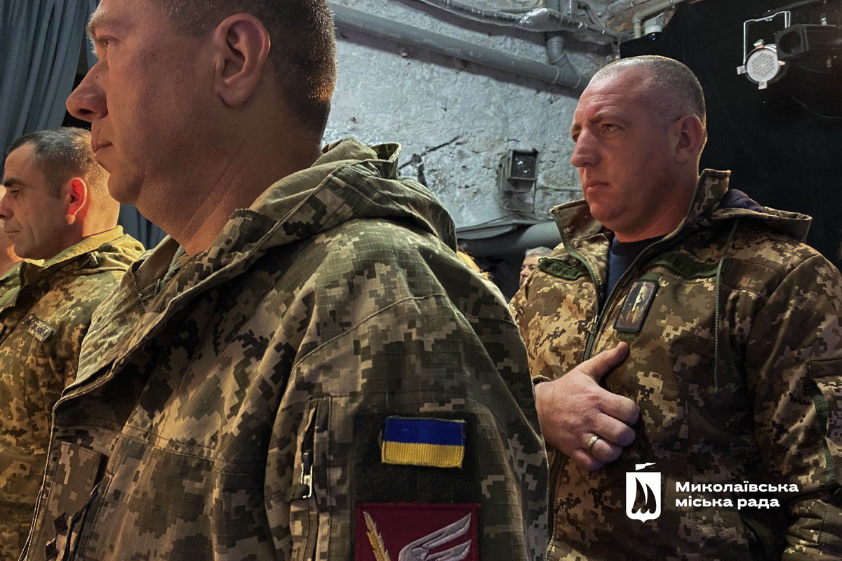 на врученні нагород "За оборону Миколаєва"