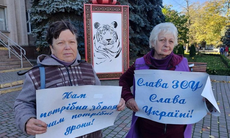 Мітинг у Первомайську. Фото: Галина Давидова