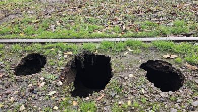 провал ґрунту під трамвайною колією