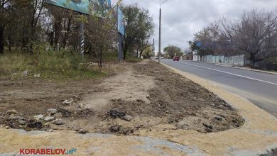 Тротуар по Торговій та проспекту Богоявленський