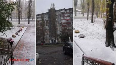 Сніг у Корабельному районі 19.11.2023