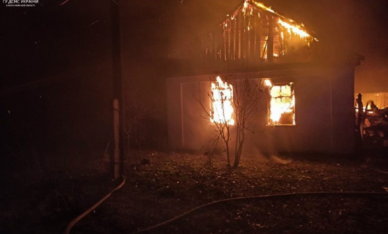 Из-за проблем с отоплением дотла сгорел дом на Николаевщине