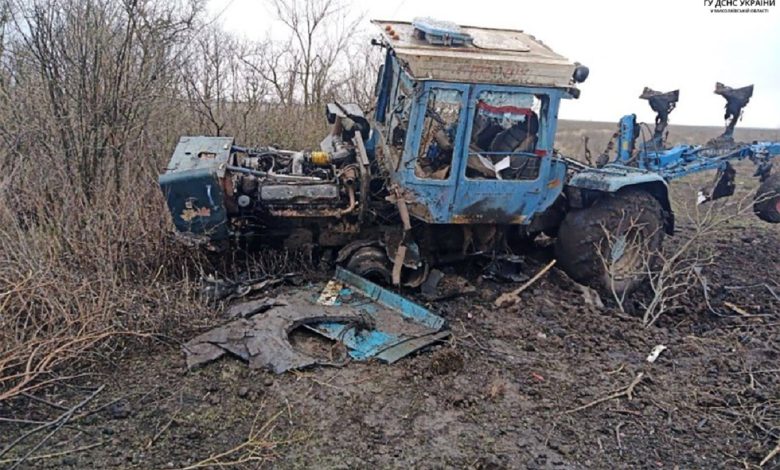 на Миколаївщині трактор підірвався на міні