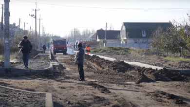 ремонт дороги по вулиці Рибній