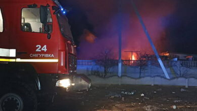 Пожежа через атаку ворожих БпЛА