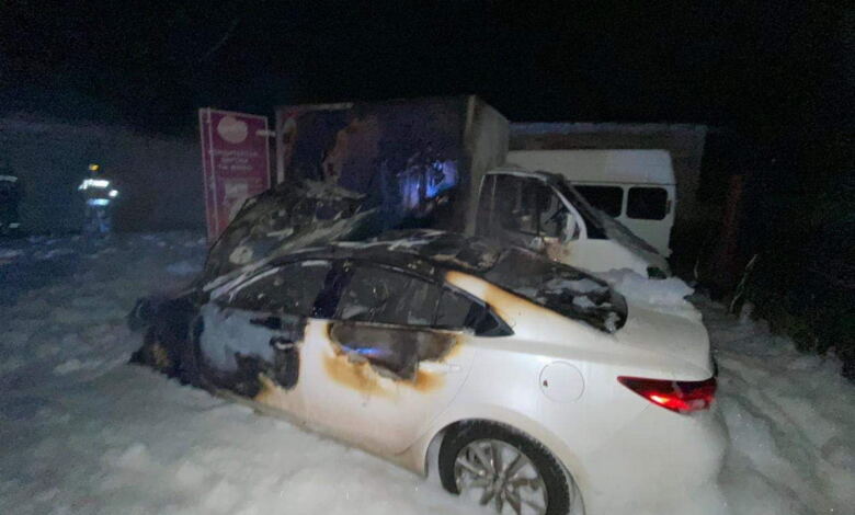 підпалене авто в Миколаєві