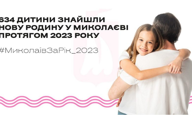 В Николаеве в течение 2023 года 634 ребенка нашли новую семью