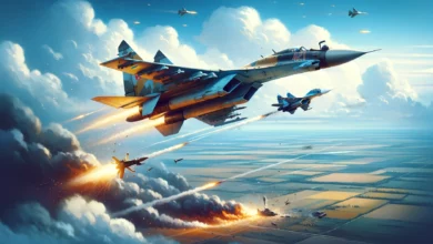 Знищення ворожих літаків (ілюстрація від ШІ)