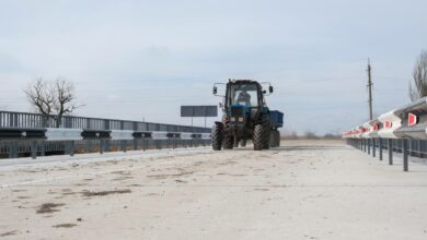 Відновлений міст в Снігурівкі