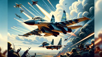 Знищення ворожих літаків (ілюстрація від ШІ)