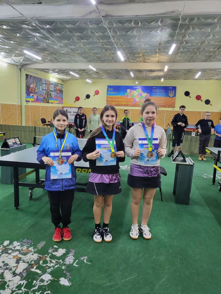 дівчата - призери чемпіонату області