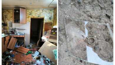 Наслідки від вибуху гранати