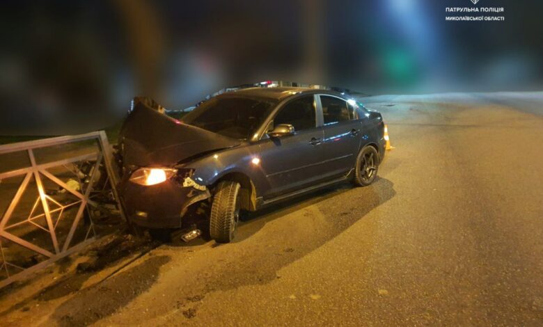 ДТП з автомобілем Mazda через алкоголь