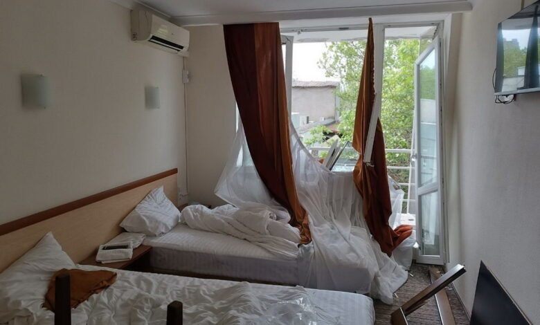 Наслідки обтрілу готелю у Миколаєві. Суспільне