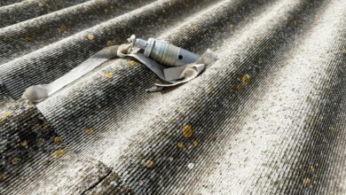 Касетний снаряд на криші гаражу