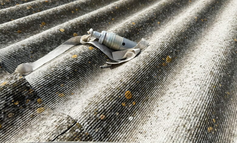 Касетний снаряд на криші гаражу