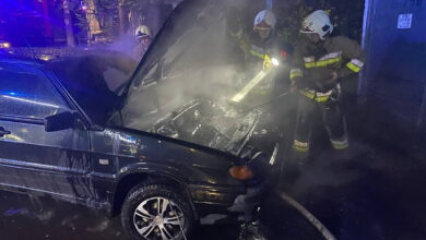 ДСНС ліквідували пожежу автомобіля ВАЗ