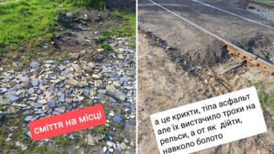 Наведення порядку біля кінцевої трамвайної зупинки в Широкій Балці