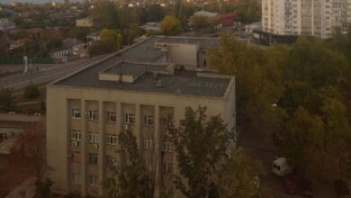 будівля райадміністрації на початку війни