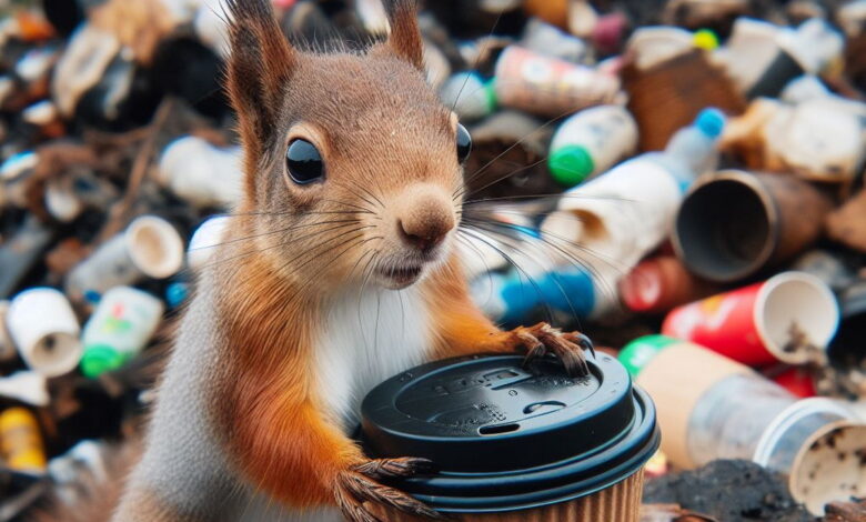 Білка з кавою