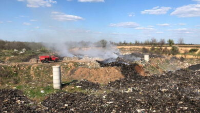 Пожежа на сміттєзвалищі