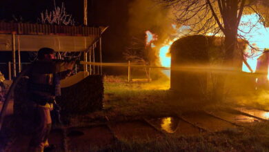 Пожежа через ворожий обстріл