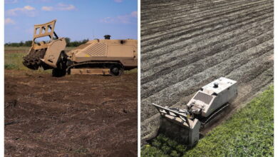 дві машини механізованого розмінування GCS-200