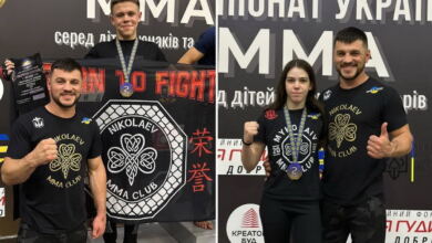 Срібні призери Д. Білецький і В. Балика