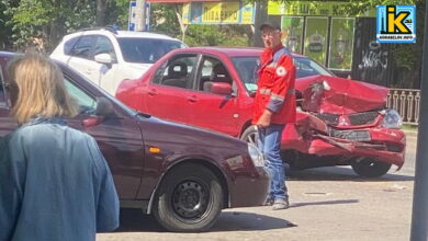 Аварія сталася на перехресті вулиці Південній та Богоявленського проспекту в Миколаєві
