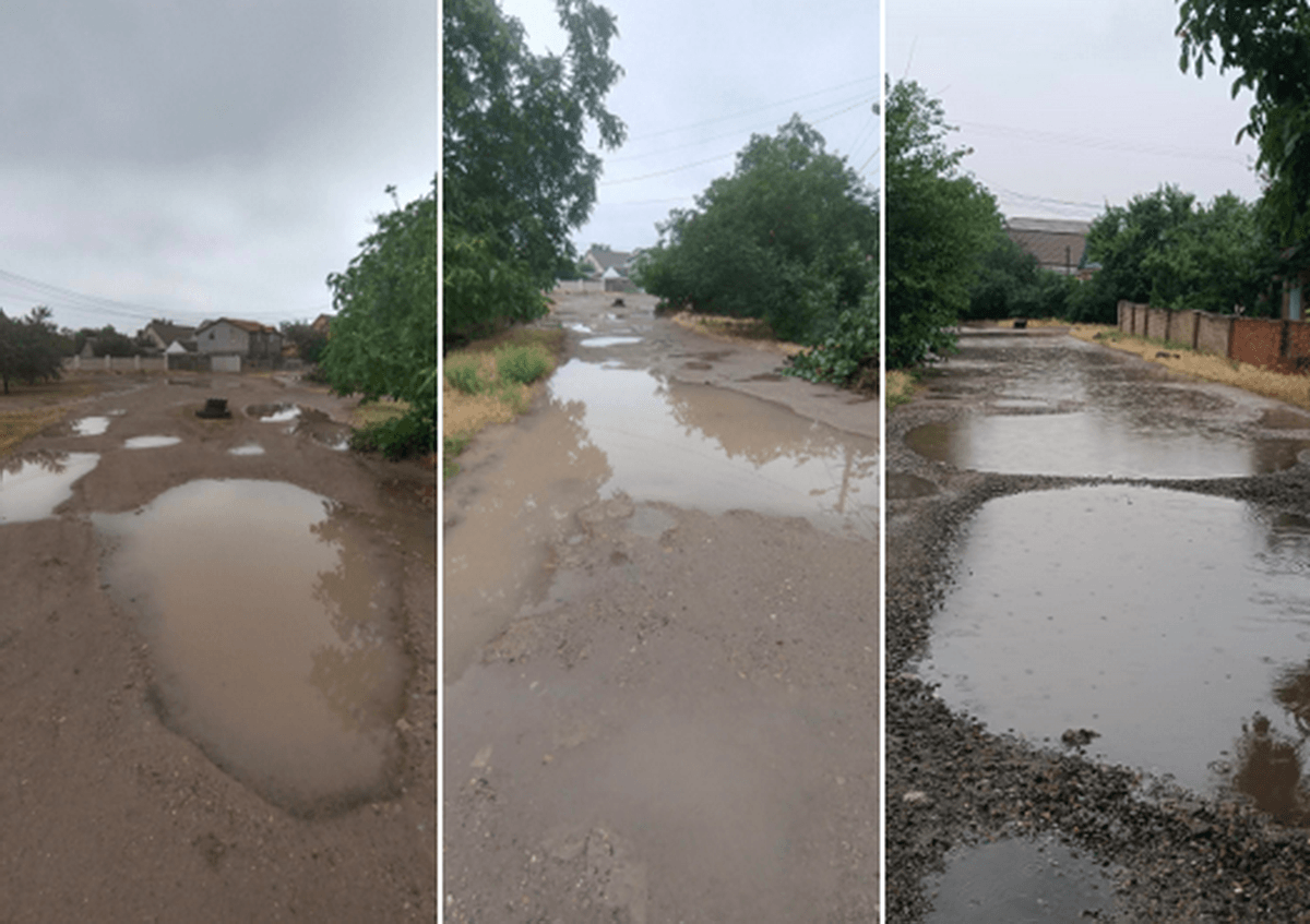 Дороги по вулиці Коцюбинського перетин з вулицею Кришталева