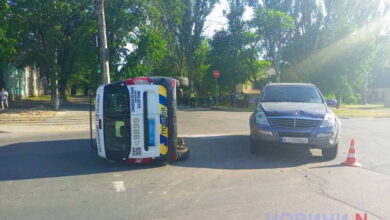 ДТП сталося на вулиці Кузнечної та Садової у Миколаєві