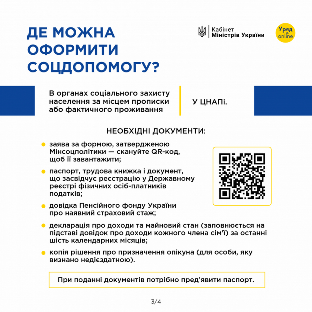 Оформити допомогу