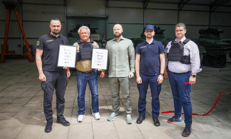 Укроборонпром і Rheinmetall відкрили перший спільний цех з ремонту і виробництва бронетехніки