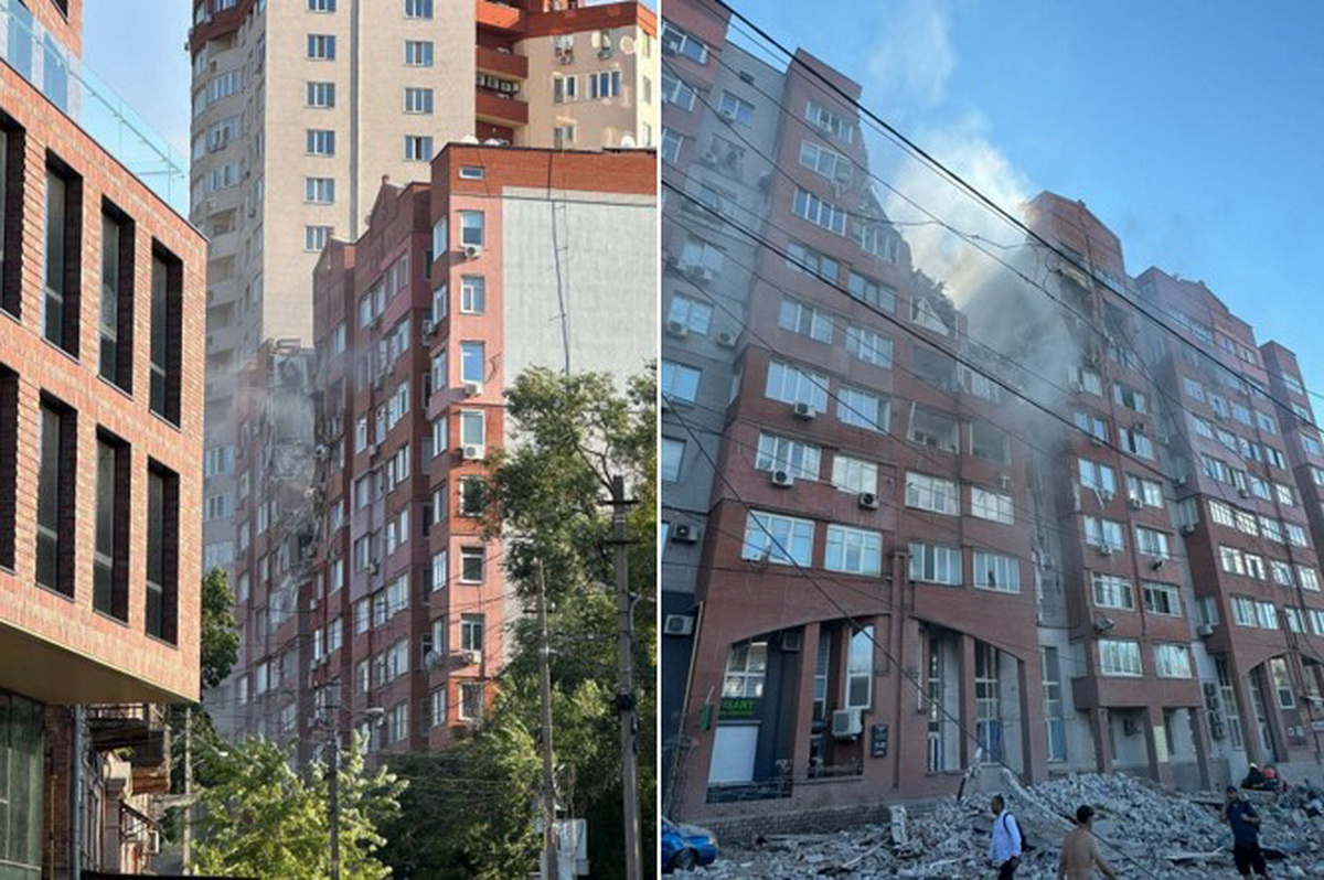 Зруйнований будинок в Дніпрі