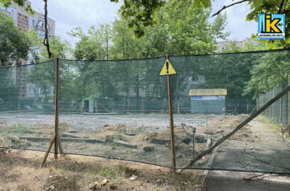 Будівництво спортмайданчиків на вул. Океанівській