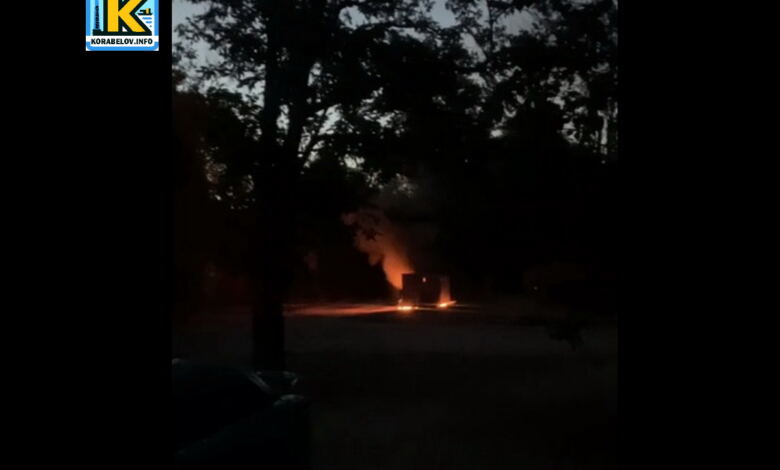 загоряння контейнера для сміття