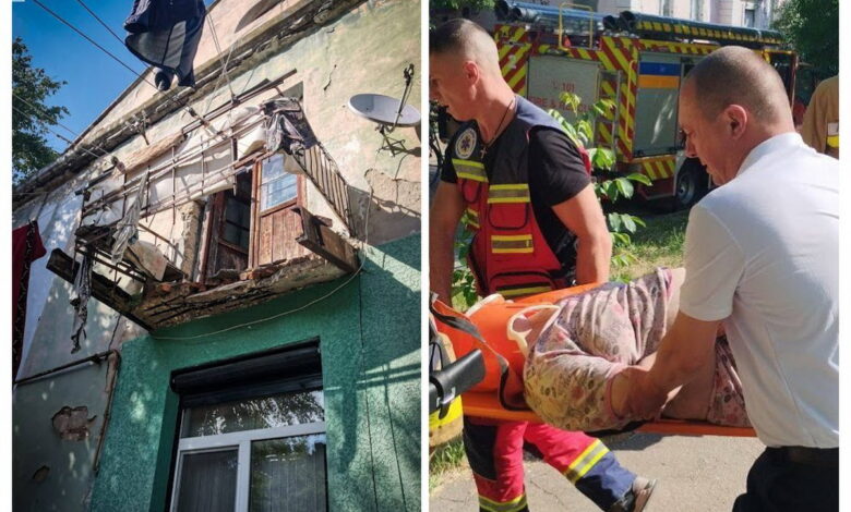 У Миколаєві обвалився балкон