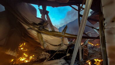 Наслідки падіння уламків збитих ворожих БпЛА у Куцурубській громаді