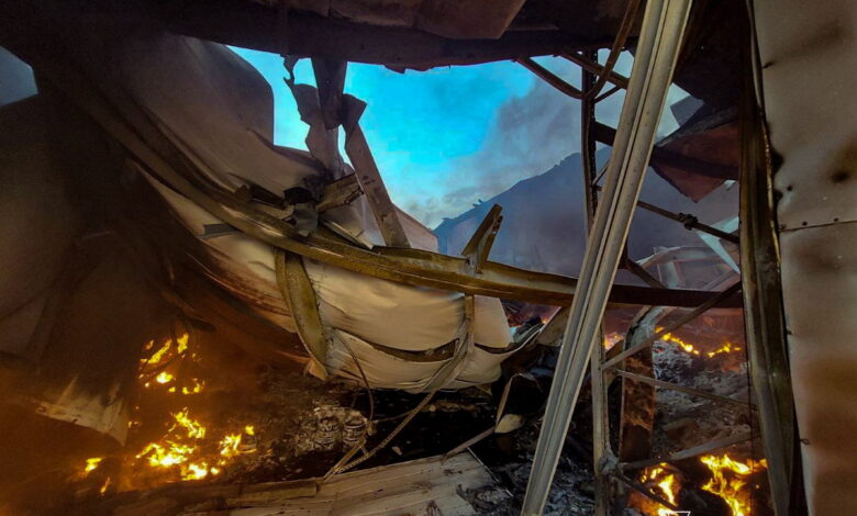 Наслідки падіння уламків збитих ворожих БпЛА у Куцурубській громаді