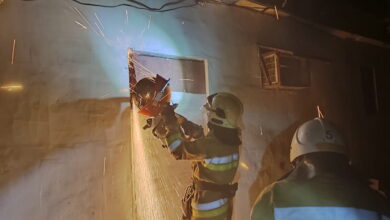 Гасіння пожежі в Корабельному районі