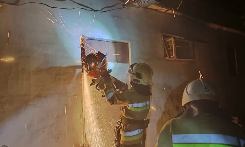 Гасіння пожежі в Корабельному районі