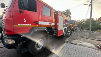 Ліквідація пожежі в Корабельному районі