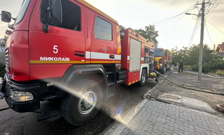 Ліквідація пожежі в Корабельному районі