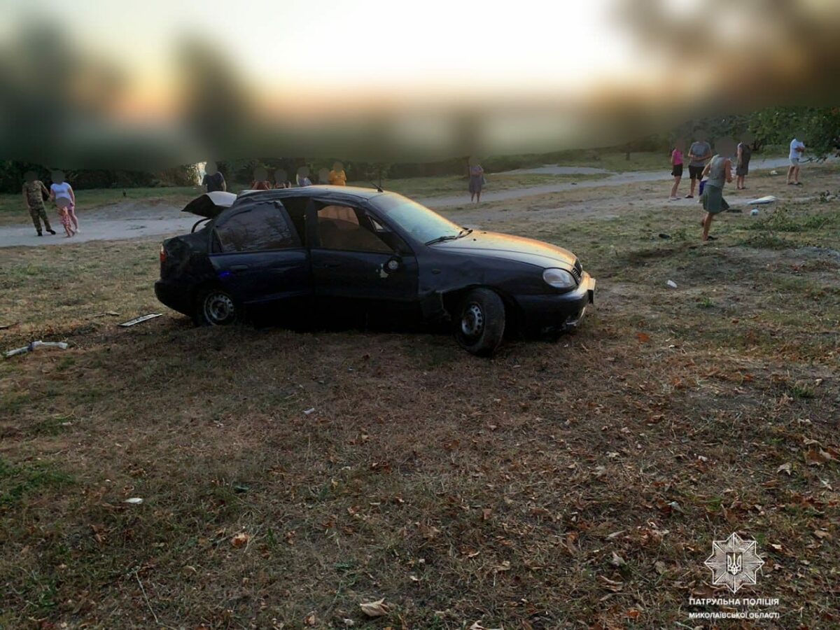Автомобіль Daewoo потрапив в ДТП